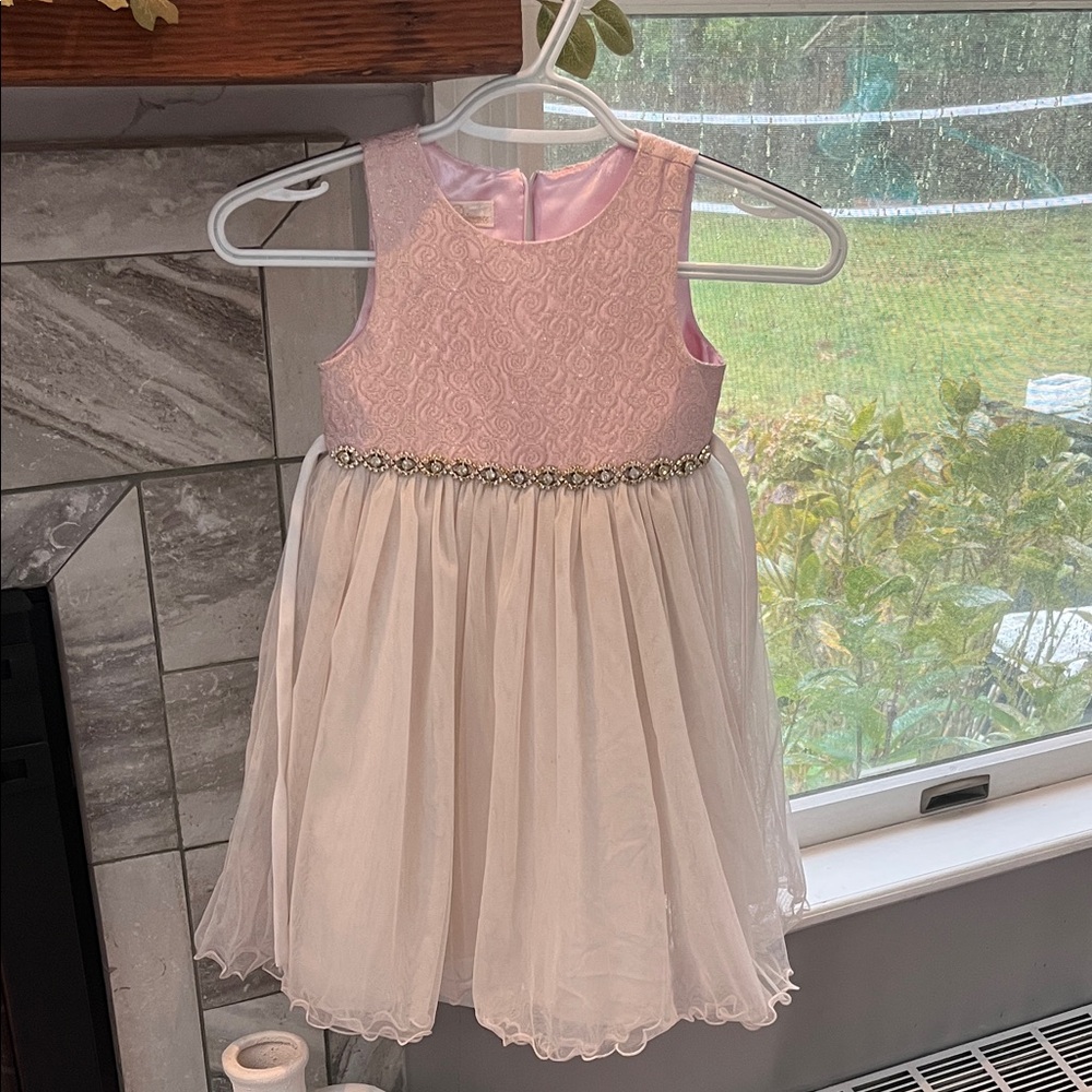 American Princess Pink and Cream Formal Dress